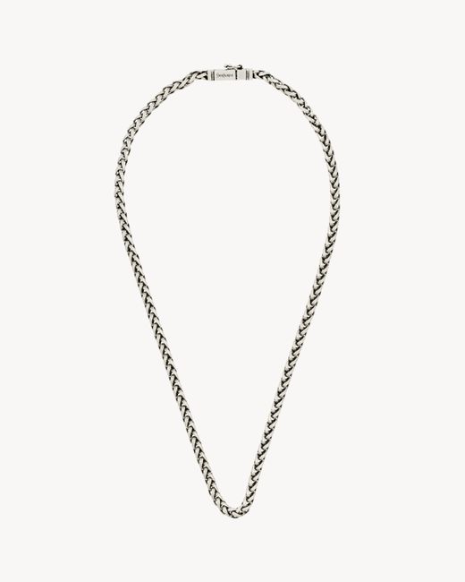 SAINT LAURENT シルバートーン チェーンネックレス | ミスター