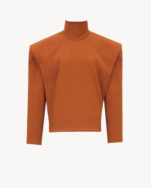Saint Laurent Orange Blouse