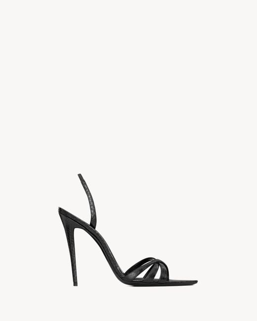 Saint Laurent White Kate Sandals