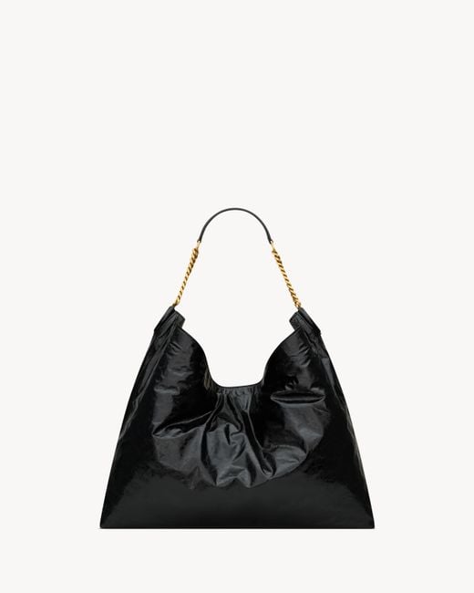 Saint Laurent Black Hortense Hobo