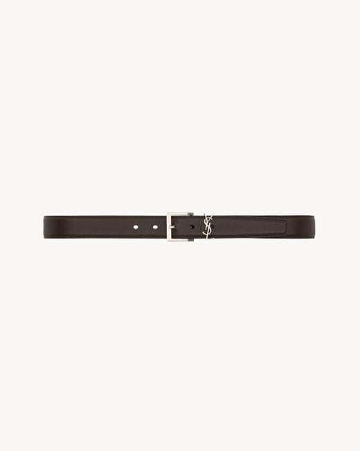 Saint Laurent Natural Cassandre Vadim Belt for men