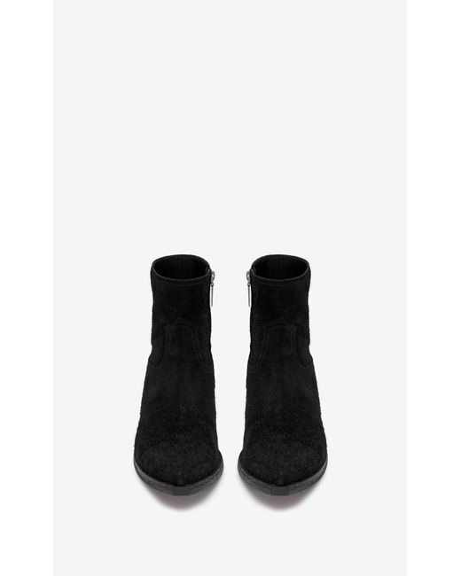 Saint Laurent Lukas Boots In Suede in Black for Men - Save 1% - Lyst