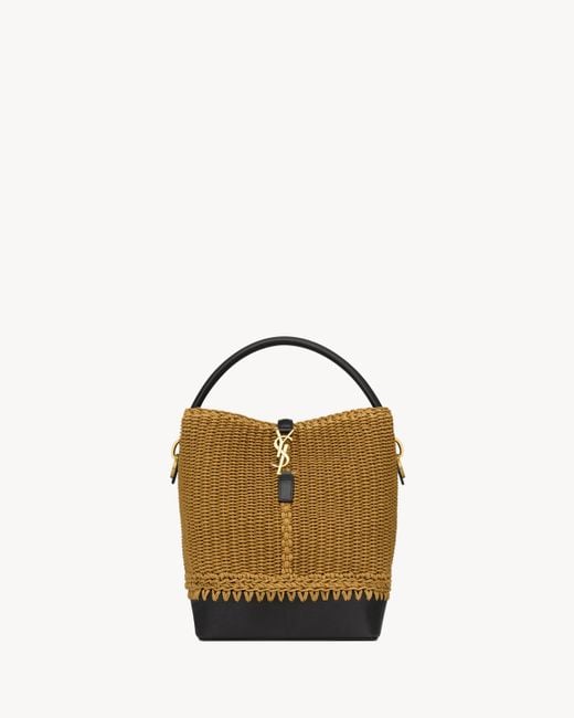 Saint Laurent Le 37 （ロープ/レザー） ベージュ Brown