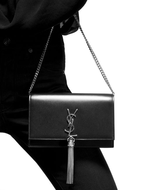 ysl tassel clutch