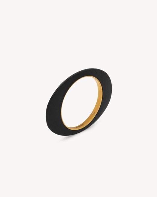 Saint Laurent Black Blade Bangle