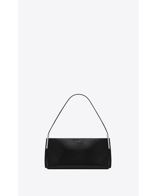 Saint Laurent White Suzanne Small In Shiny Leather