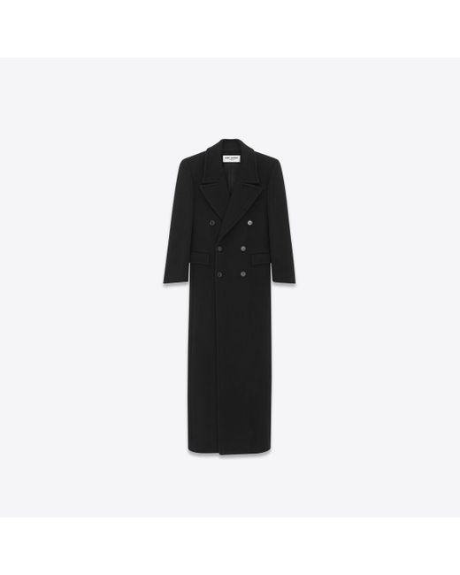 Saint Laurent Black Oversized Coat for men