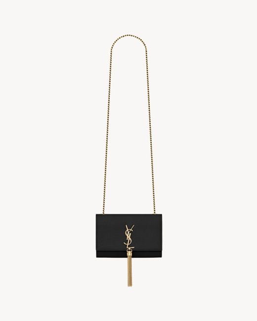 Saint Laurent White Kate Small Tassel