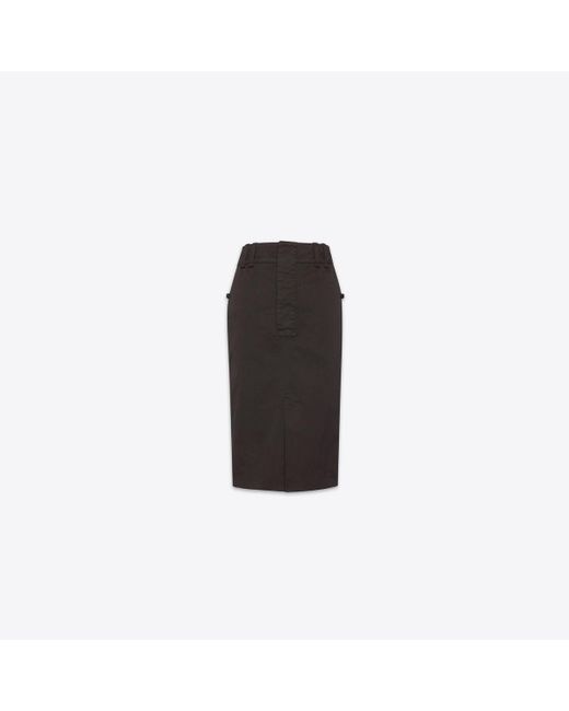 Saint Laurent Black Pencil Skirt