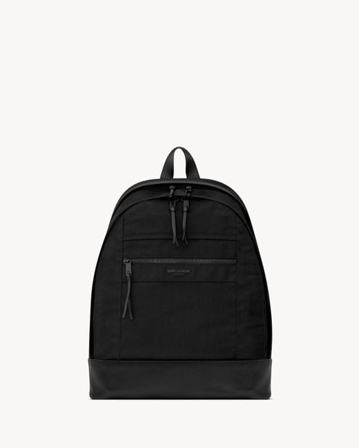 Saint Laurent Black City Backpack for men