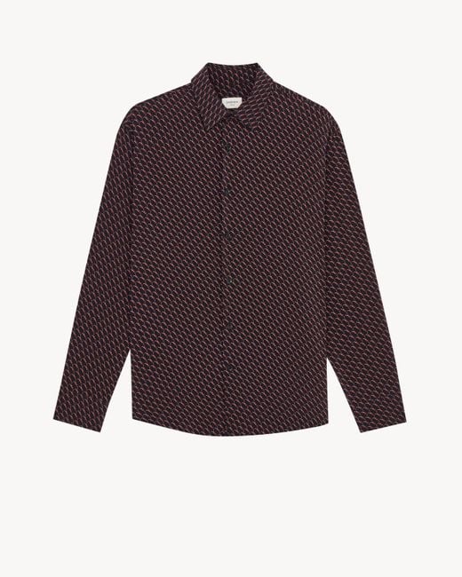 Saint Laurent Purple Shirt for men