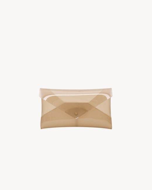 Saint Laurent Natural Letter Small Pouch for men