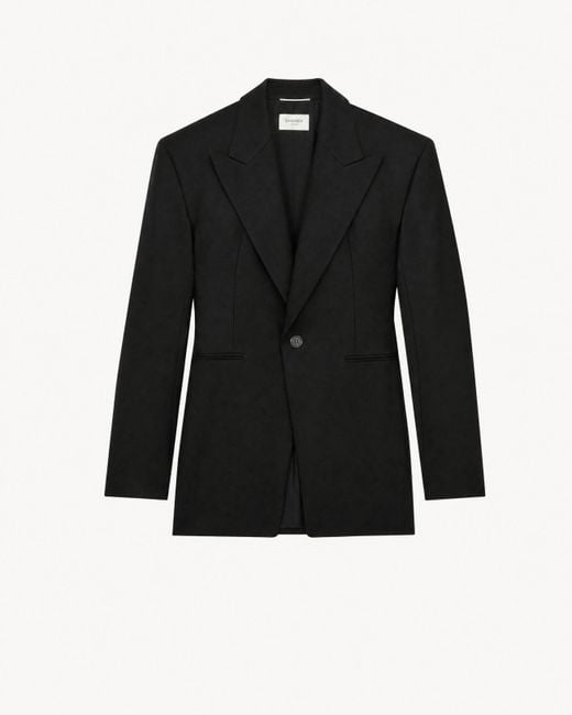 Saint Laurent Black Single-Breasted Jacket for men