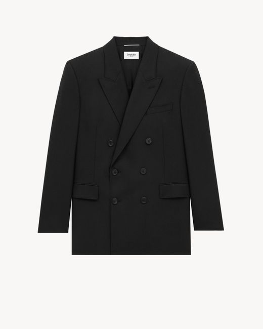 メンズ Saint Laurent シネウール製 ジャケット ブラック Black