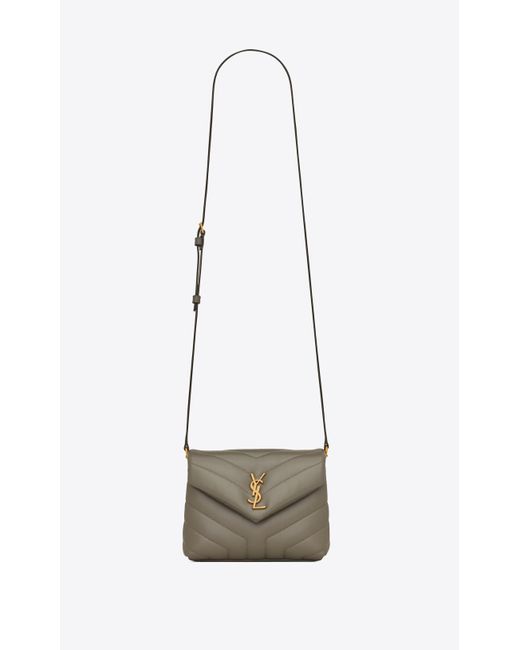 ysl toy loulou grey khaki