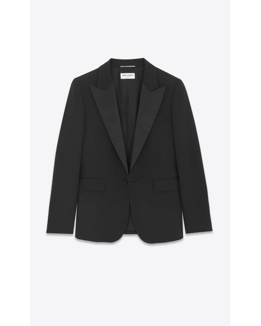 Saint Laurent Black Tuxedo Jacket for men
