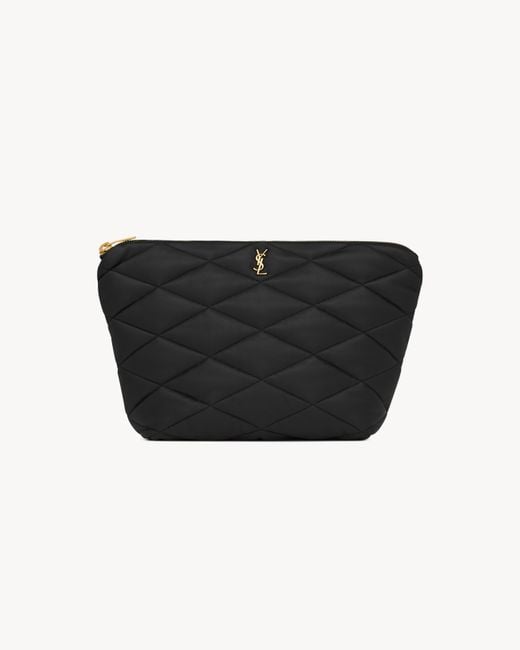 Saint Laurent Black Saint Laone Sizerent Sade Cosmetic Bag