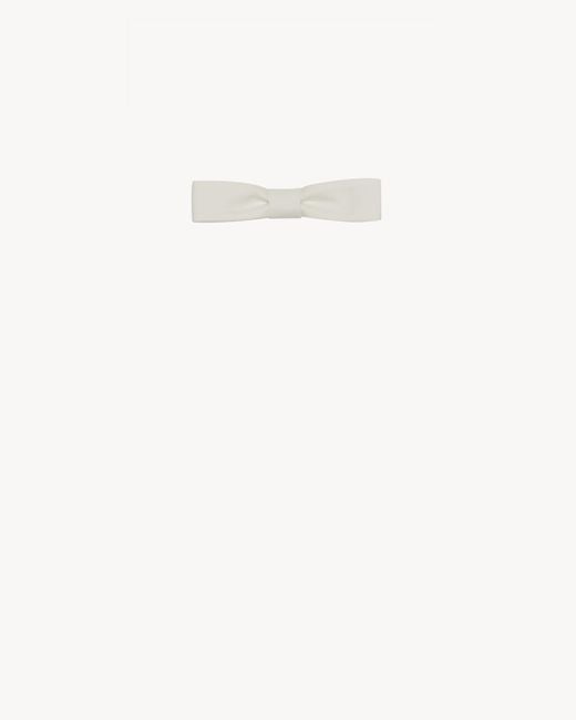 Saint Laurent White Rectangular Bow Tie for men