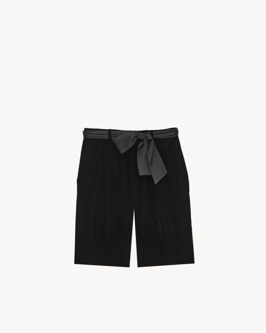 Saint Laurent White Bermuda Shorts