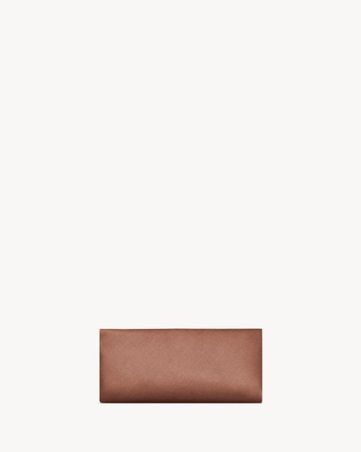 Saint Laurent White Evening Soft Clutch