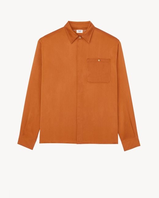 Saint Laurent Orange Shirt for men