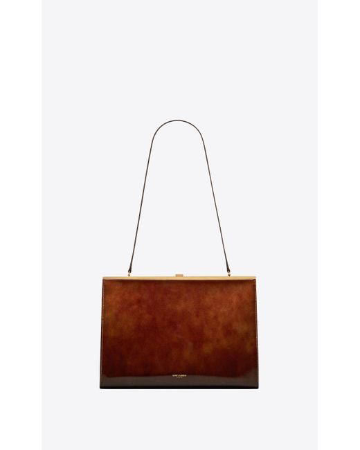 Saint Laurent Le Anne-marie(パールライズドパテントレザー) Red