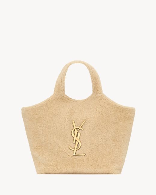 Borsa Icare di Saint Laurent in Natural