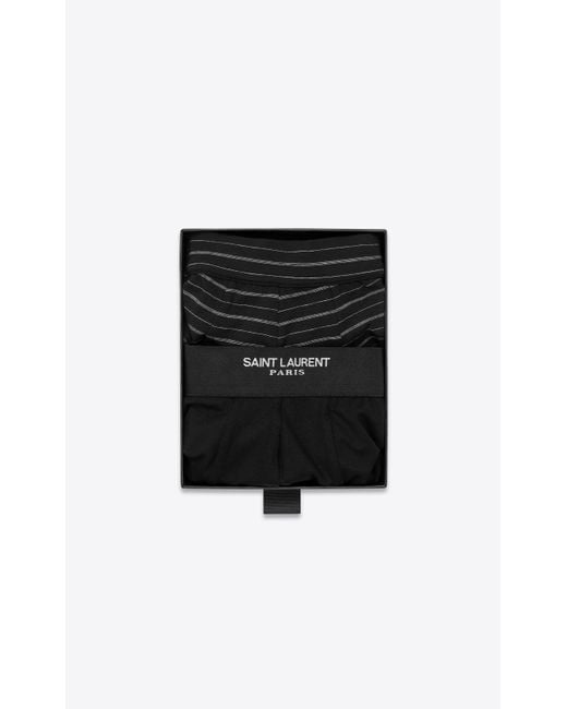 Saint Laurent 2 Jersey Boxer Briefs in Black for Men Lyst UK