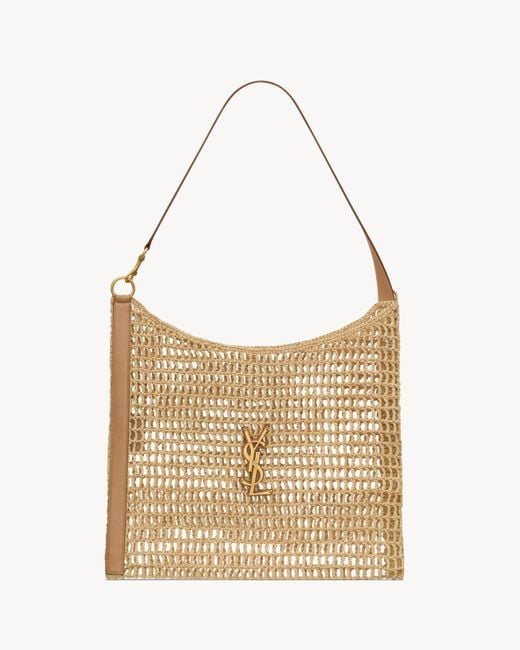 Borsa A Spalla Oxalis di Saint Laurent in Natural