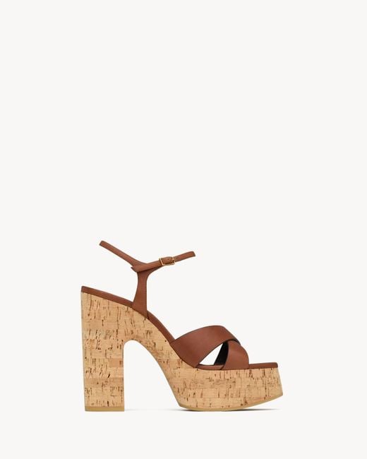 Saint Laurent Multicolor Saint Laone Sizerent Bianca Platform Sandals