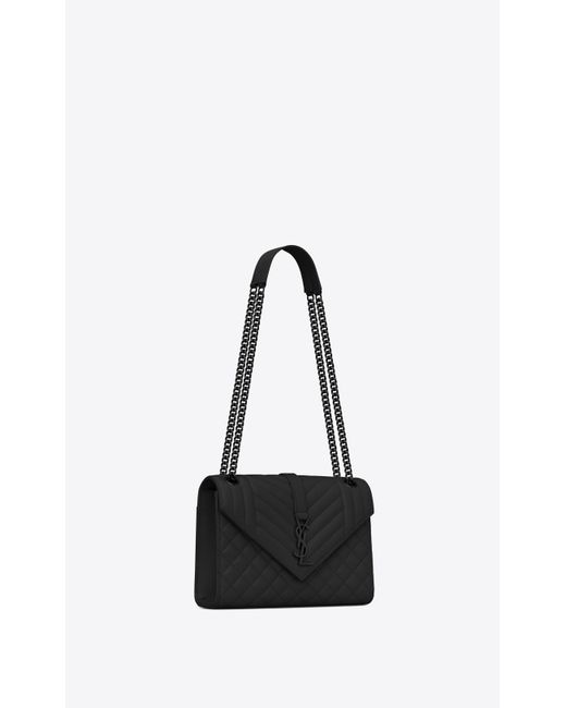 envelope medium bag in grain de poudre embossed leather