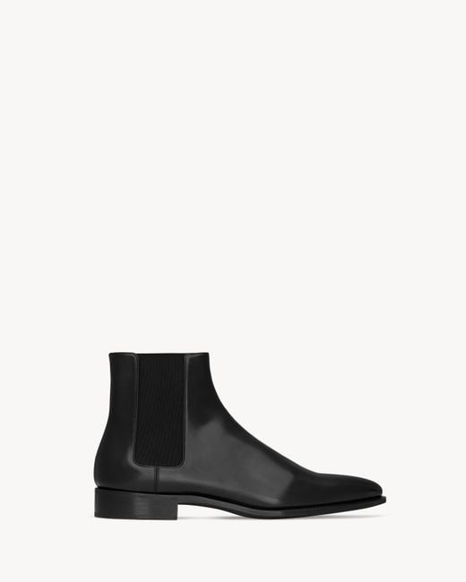 Saint Laurent White Adrien Chelsea Boots for men