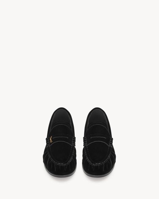 Saint Laurent Black Le Loafer Supple for men