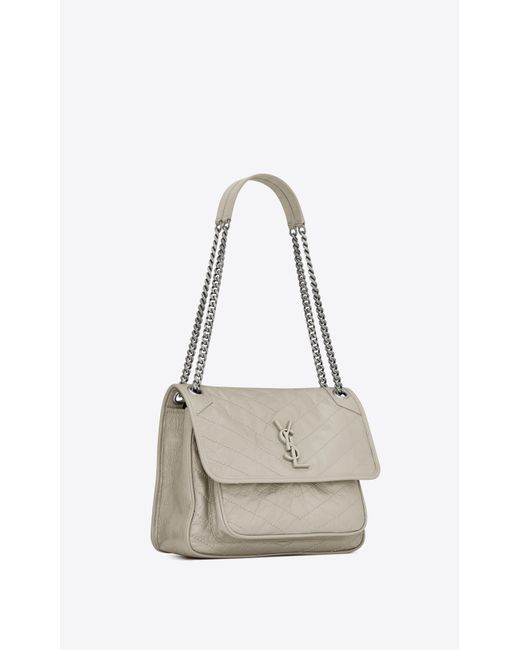 niki medium bolsa in crinkled vintage leather
