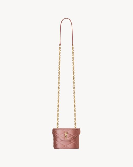 Saint Laurent Saint Laone Sizerent ジューン マイクロボックスバッグ（サテン） Pink