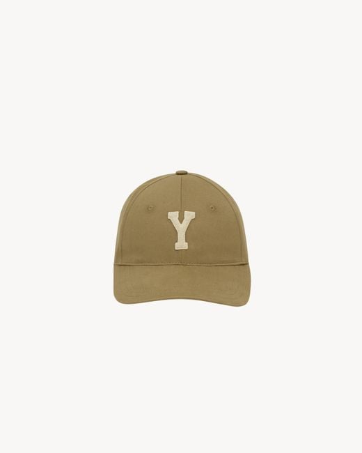 Saint Laurent Natural Y Varsity Cap