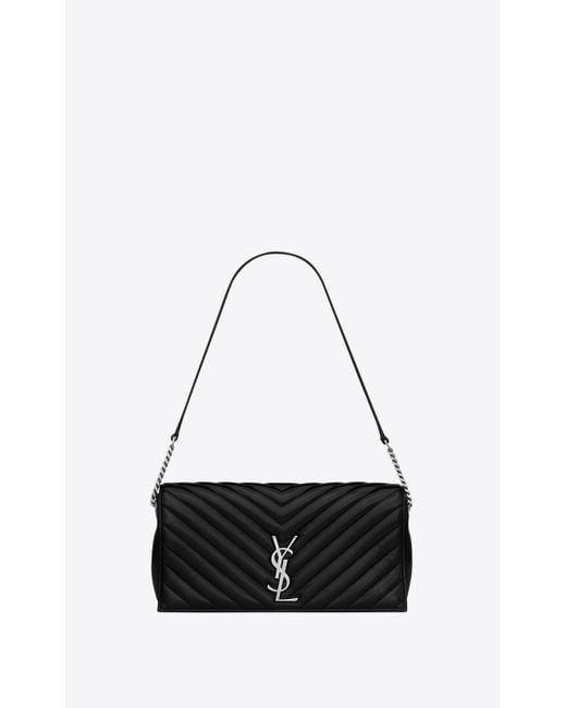 Saint Laurent Black Kate 99 Chain Bag In Quilted Lambskin
