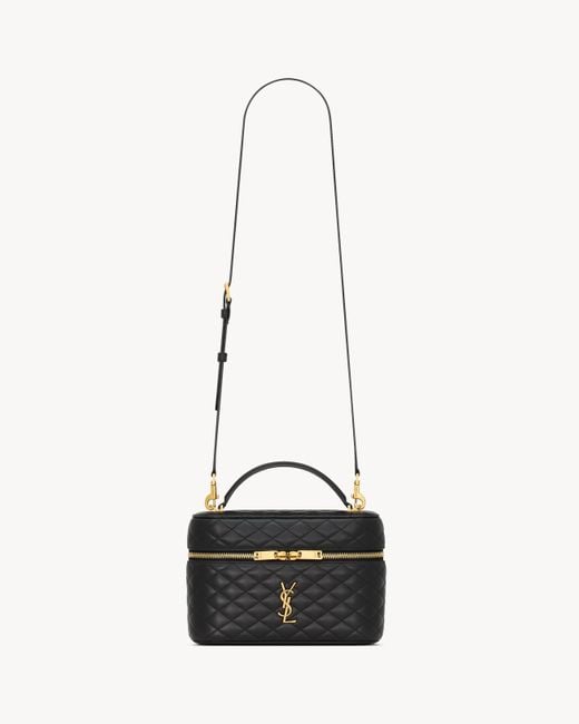 Saint Laurent Saint Laone Sizerent ギャビー ラージ ヴァニティバッグ（ラムスキン） White