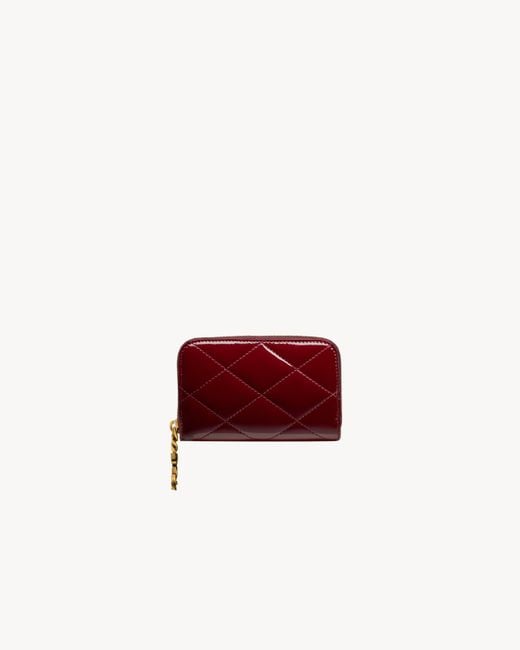 Saint Laurent Red Cassandre Bijou Change Purse