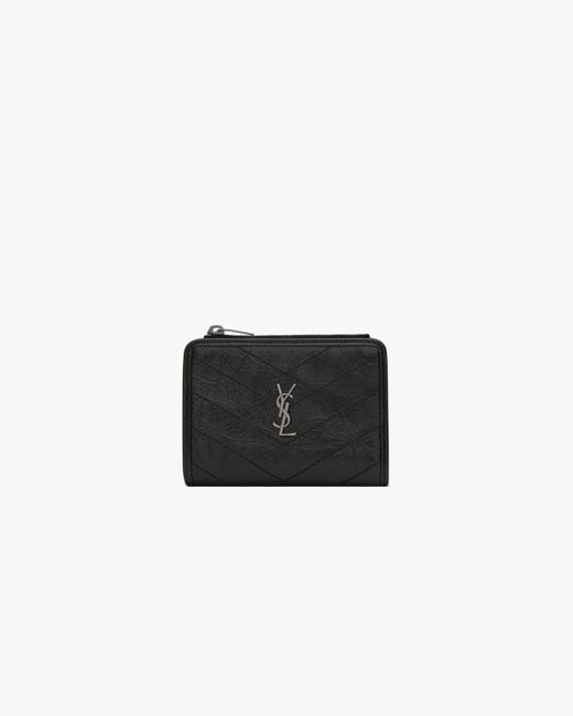 Saint Laurent White Niki Bi-Fold Wallet