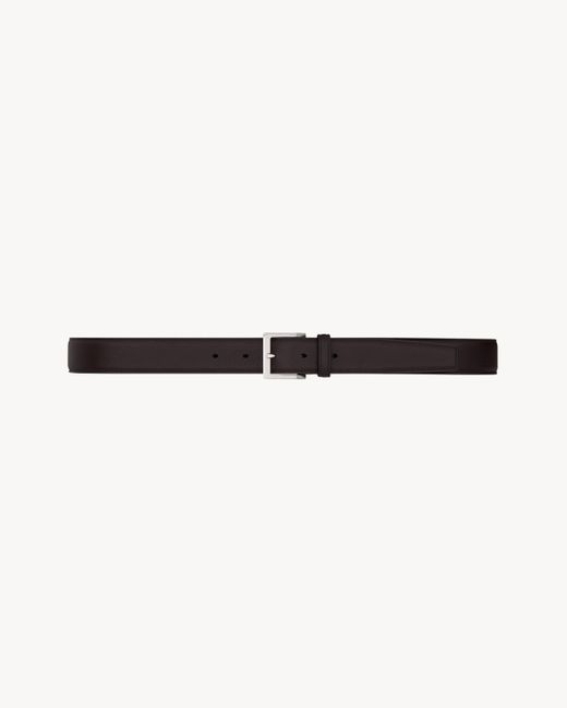 Vadim Ceinture En Cuir Grainé Saint Laurent pour homme en coloris Natural