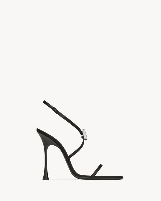Saint Laurent Black Harlow Sandals