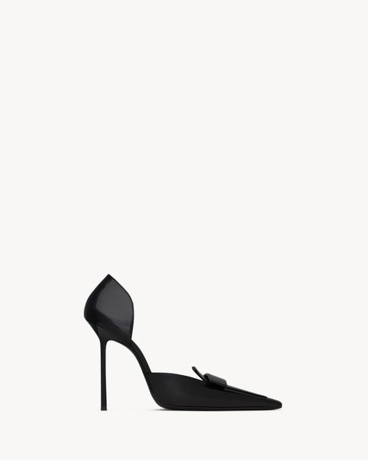 Saint Laurent White D'Orsay Pumps