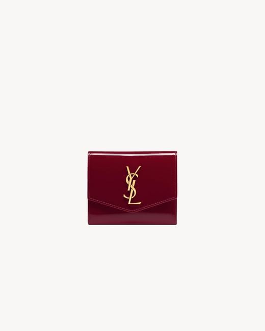 Portafogli Compatto One Sizeptown di Saint Laurent in Red