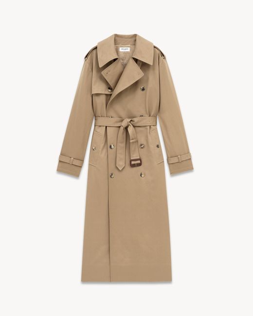 Saint Laurent Natural Trench Coat