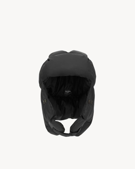 Cappello Trapper di Saint Laurent in Black da Uomo