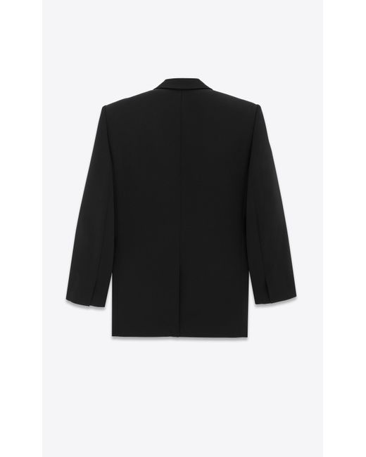 Saint Laurent Black Oversized Tuxedo Jacket for men