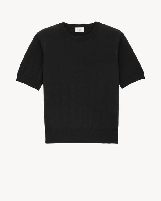 Saint Laurent Black T-Shirt Sweater