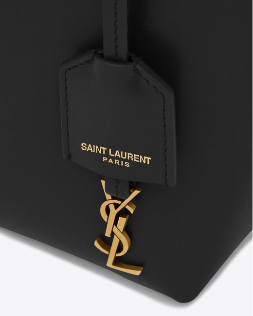Saint Laurent White Mini Toy Shopping In Box Leather