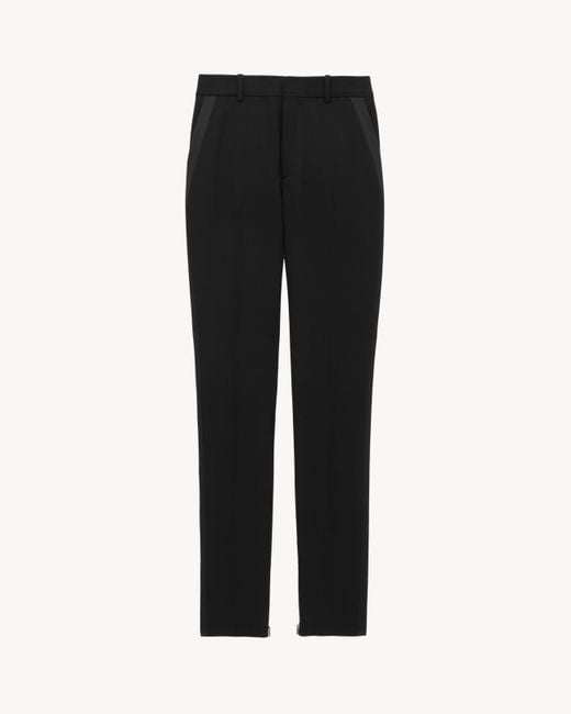 Saint Laurent Black Tuxedo Pants